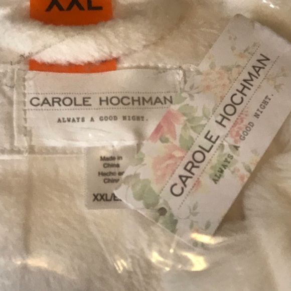 Carole Hochman Plush Wrap Robe Ivory Luxury Soft S - Picture 7 of 8